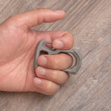 2025 New Single Finger Brass Knuckle Stainless Steel - Cakra EDC Gadgets Brass Knuckles - Tophatter Daily Deals