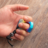 Colorized Titanium Alloy Single Finger Brass Knuckles Brass Knuckles - Tophatter Daily Deals