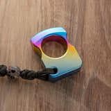 Colorized Titanium Alloy Single Finger Brass Knuckles Brass Knuckles - Tophatter Daily Deals