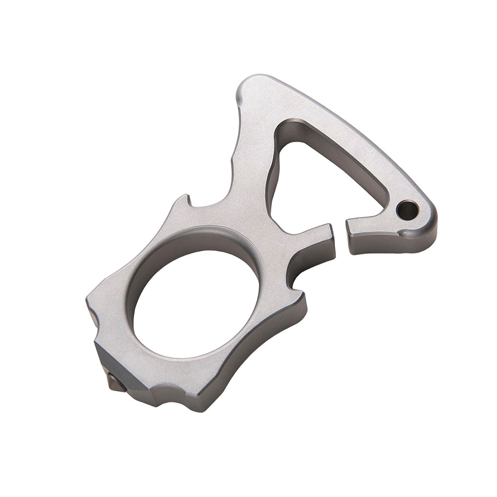 Full Stainless Steel Single Finger Knuckle Duster Brass Knuckles - Tophatter Daily Deals