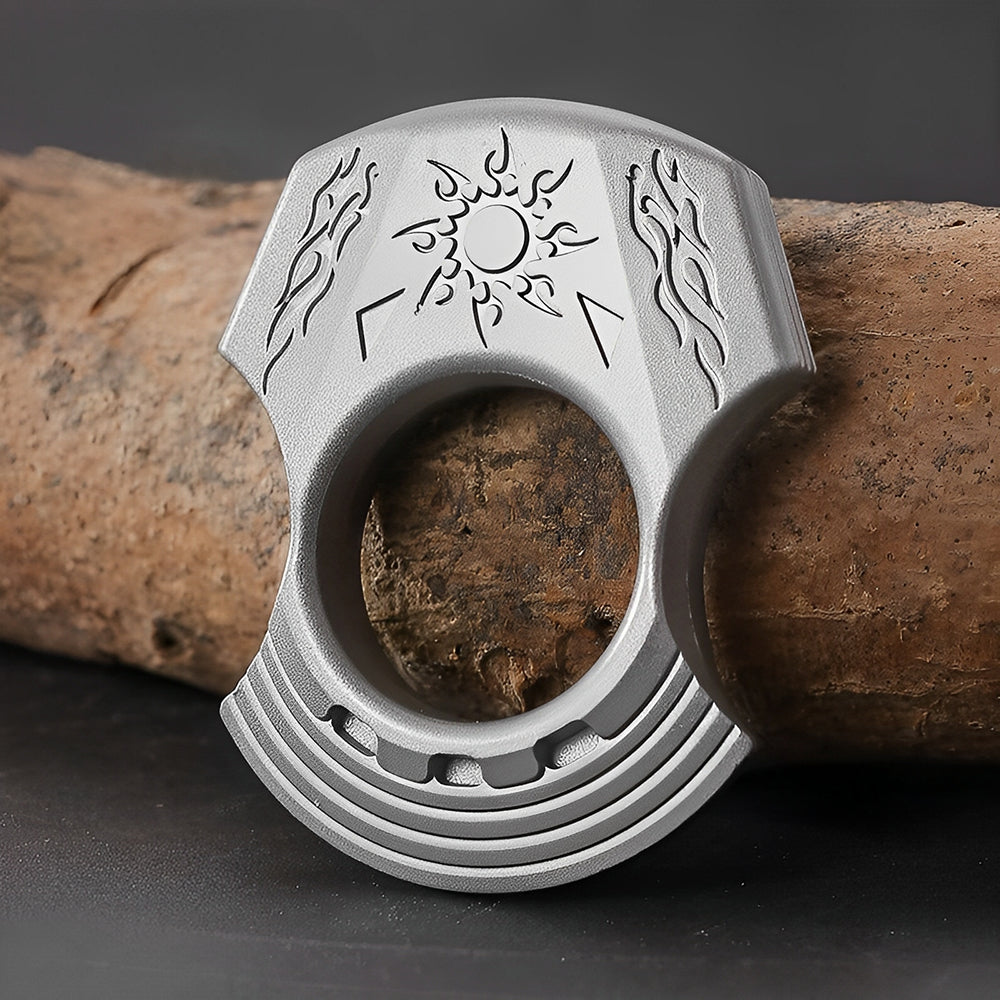 2025 New Apollo Single Finger Knuckle Duster - Cakra EDC Gadgets Brass Knuckles - Tophatter Daily Deals