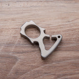 Full Stainless Steel Single Finger Knuckle Duster Brass Knuckles - Tophatter Daily Deals