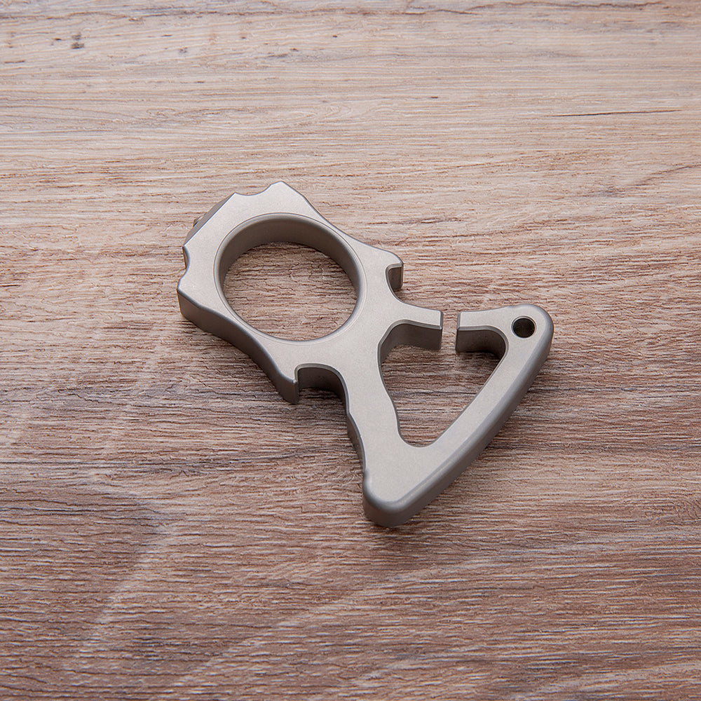 Full Stainless Steel Single Finger Knuckle Duster Brass Knuckles - Tophatter Daily Deals