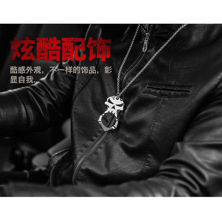 2025 New TC4 Titanium Skull Head Single Finger Knuckle Duster Brass Knuckles - Tophatter Daily Deals