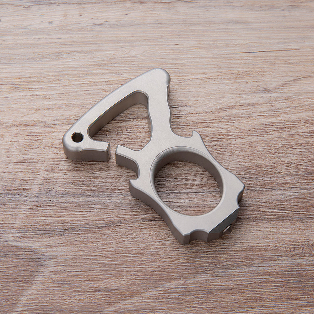 Full Stainless Steel Single Finger Knuckle Duster Brass Knuckles - Tophatter Daily Deals
