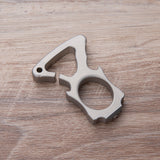Full Stainless Steel Single Finger Knuckle Duster Brass Knuckles - Tophatter Daily Deals