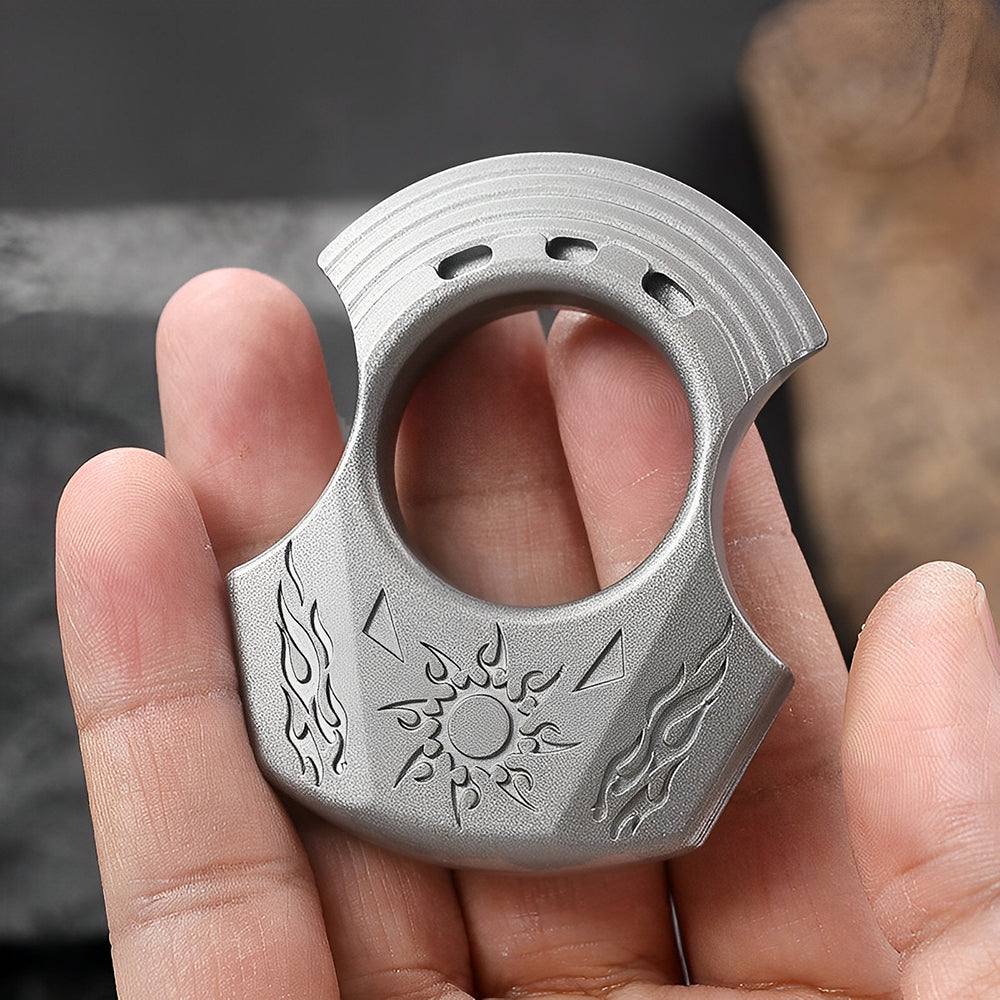 2025 New Apollo Single Finger Knuckle Duster - Cakra EDC Gadgets Brass Knuckles - Tophatter Daily Deals