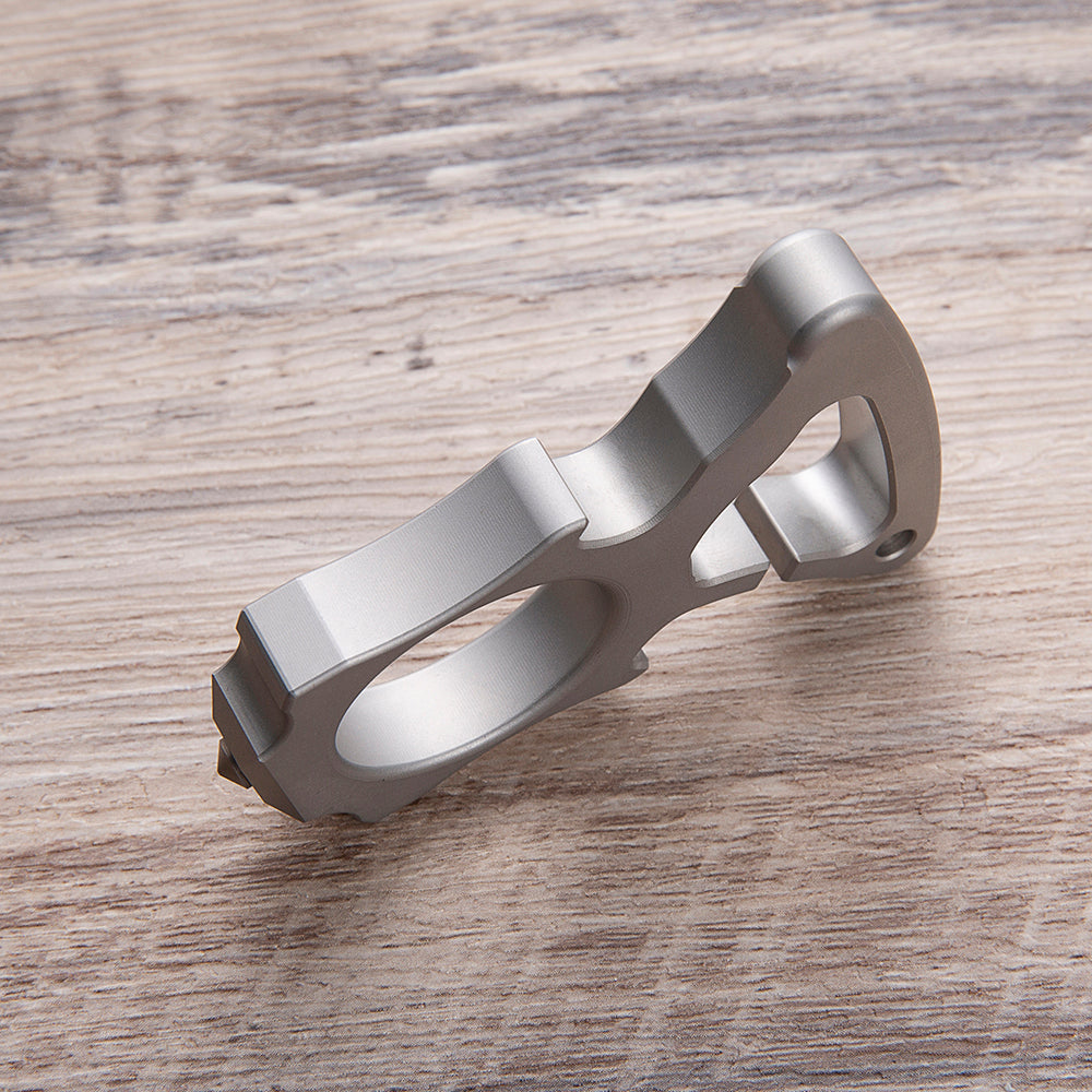 Full Stainless Steel Single Finger Knuckle Duster Brass Knuckles - Tophatter Daily Deals