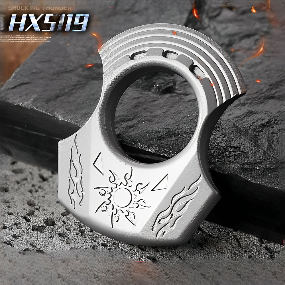 2025 New Apollo Single Finger Knuckle Duster - Cakra EDC Gadgets Brass Knuckles - Tophatter Daily Deals