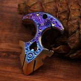 2025 New Titanium Meteorite Crater Everyday Carry Single Knuckle Duster Brass Knuckles - Tophatter Daily Deals