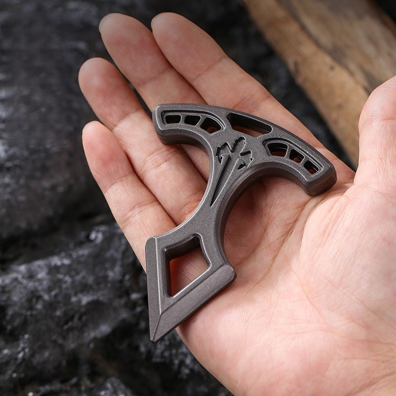 HX4987 Zinc Alloy Single Spiked Knuckles Brass Knuckles - Tophatter Daily Deals