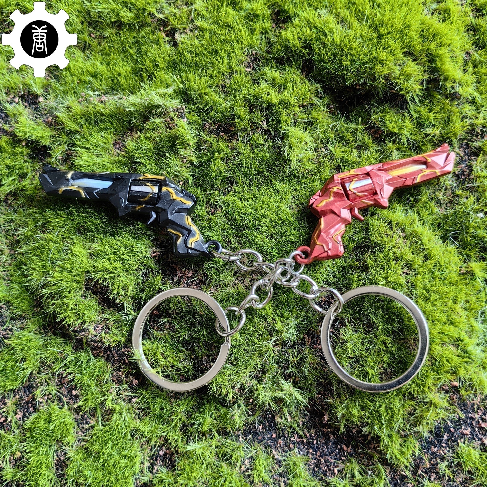 Metal Singularity Sheriff Gun Tiny KeyChain Pendant - Tophatter Daily Deals