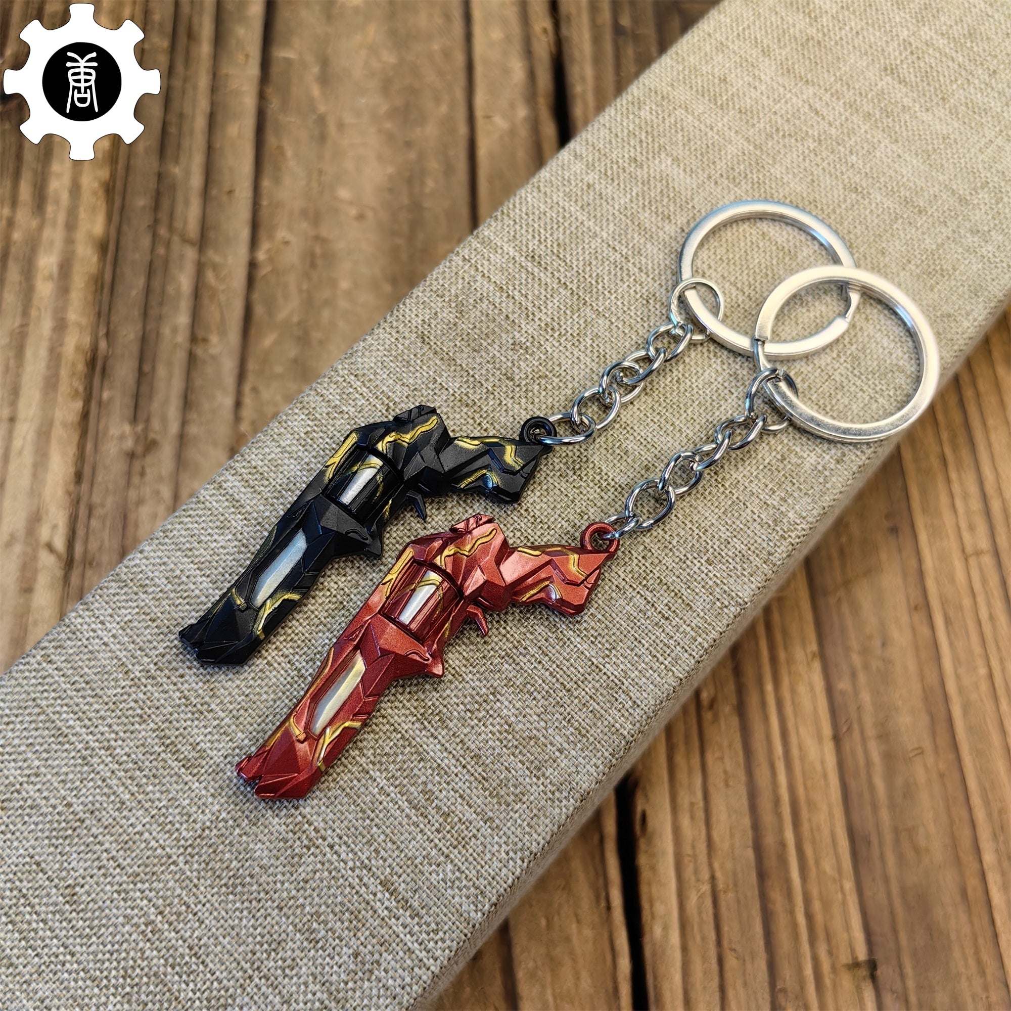 Metal Singularity Sheriff Gun Tiny KeyChain Pendant - Tophatter Daily Deals