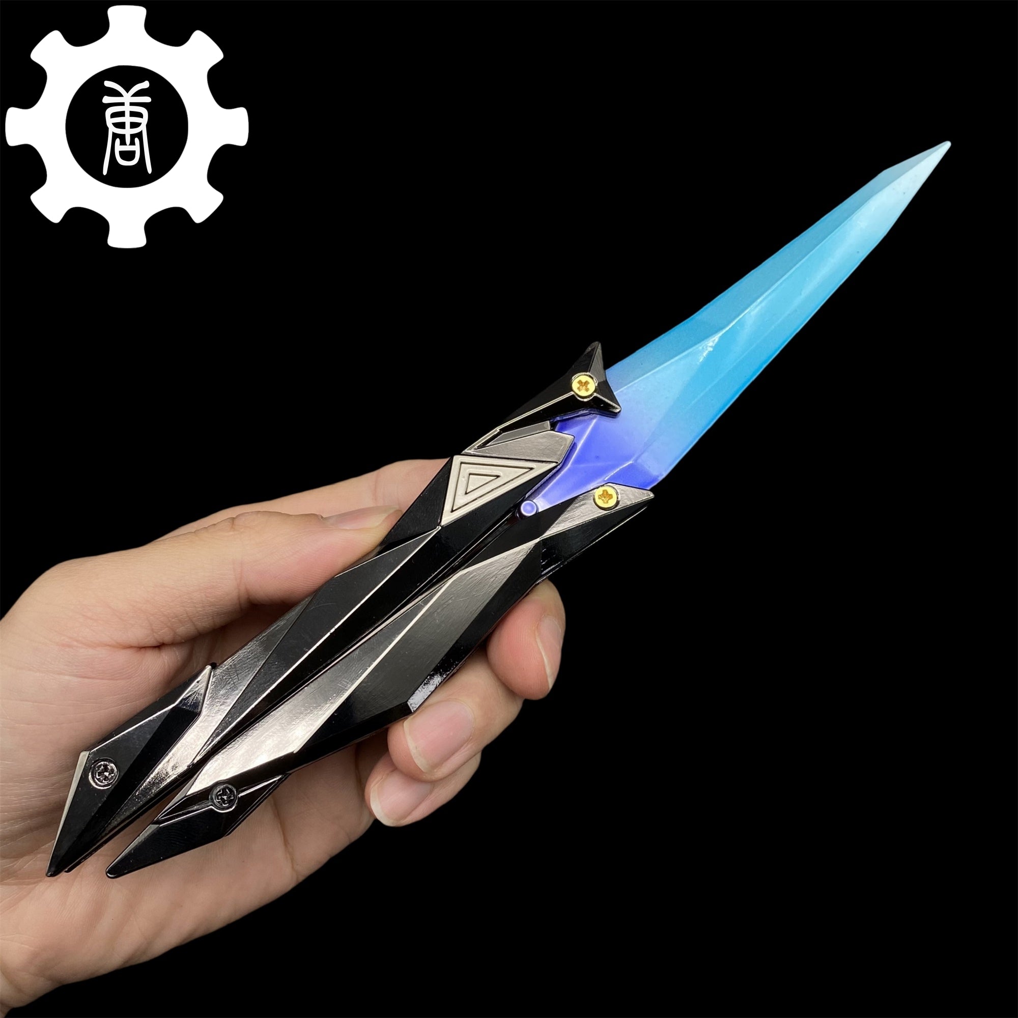 Singularity 2.0 Butterfly Knife Metal Replica-Old Version Blue - Tophatter Daily Deals