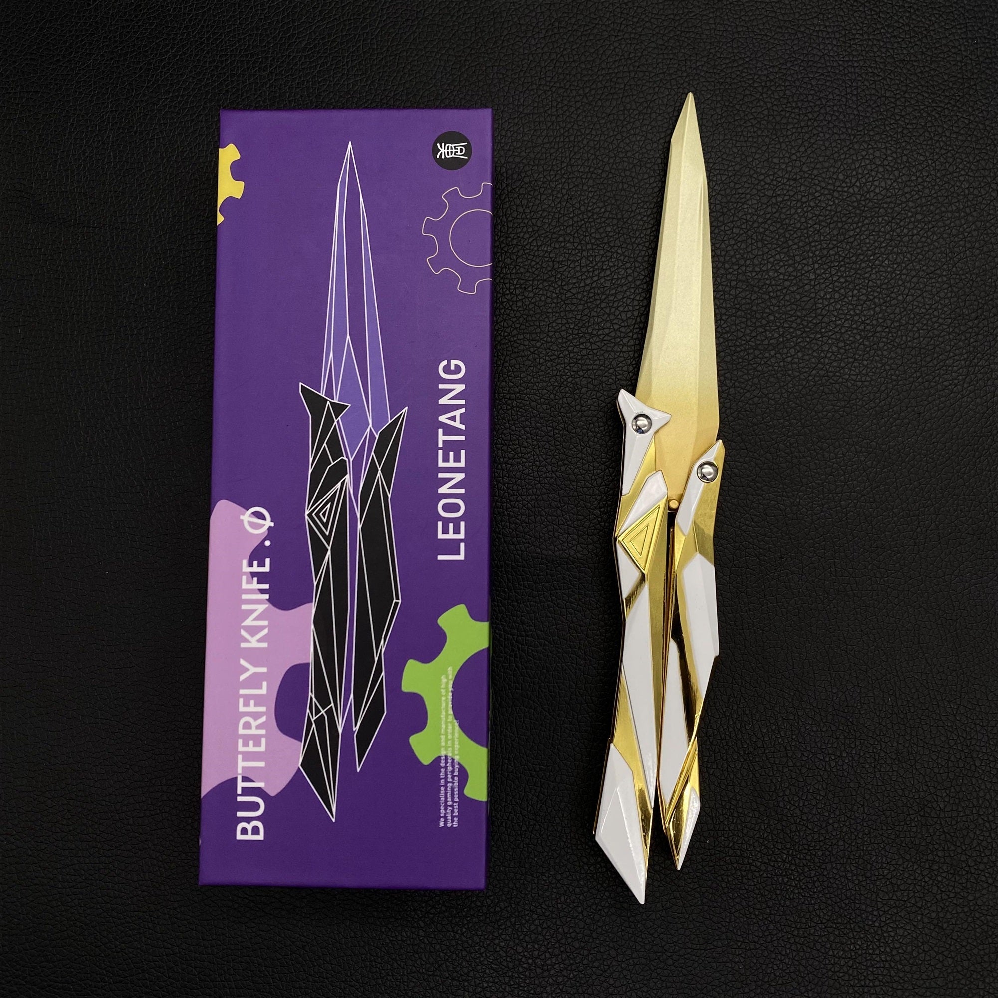 New Version High-Quality Singularity 2.0 Butterfly Knife IRL Game Balisong White - Tophatter Daily Deals