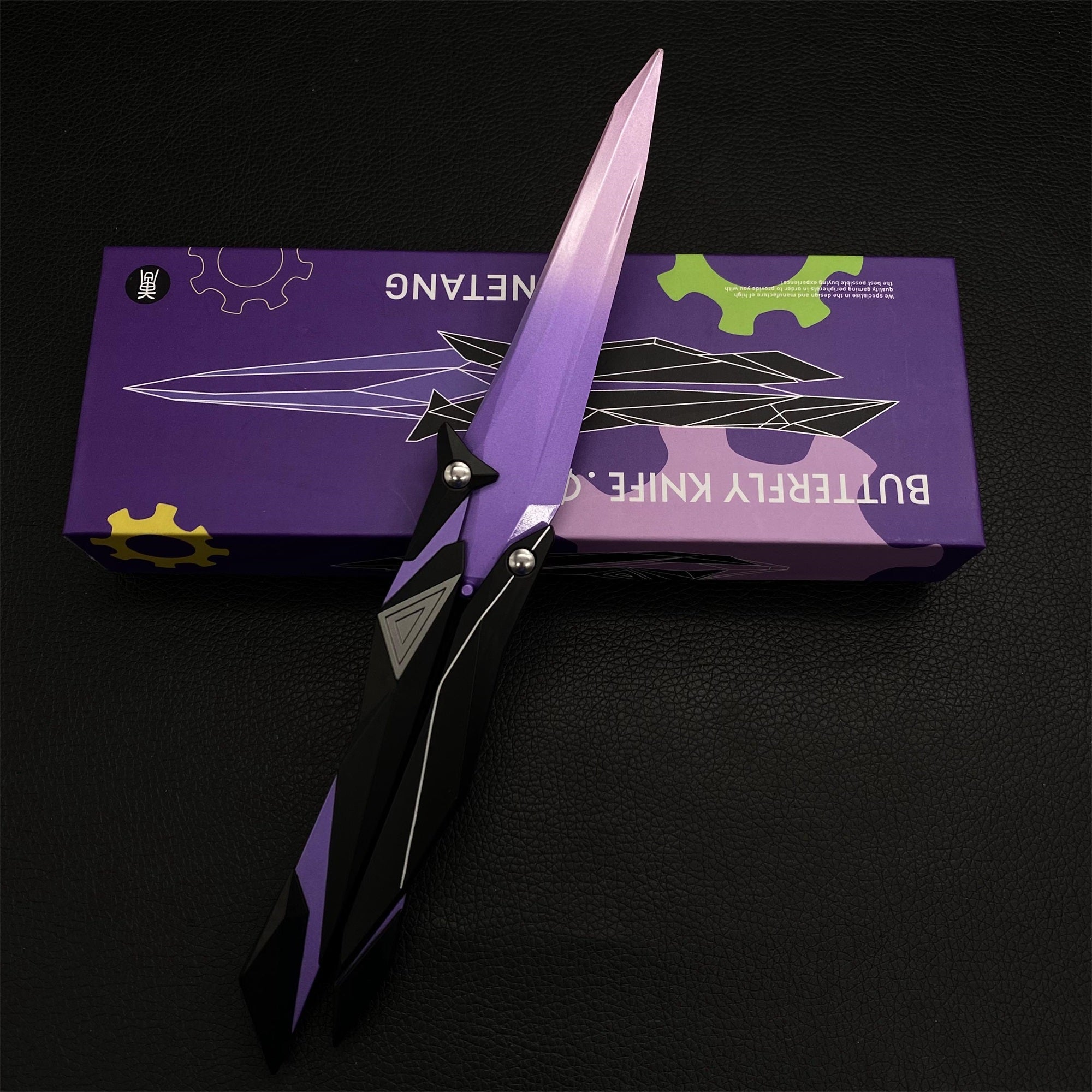 New Version High-Quality Singularity 2.0 Butterfly Knife IRL Game Balisong - Tophatter Daily Deals