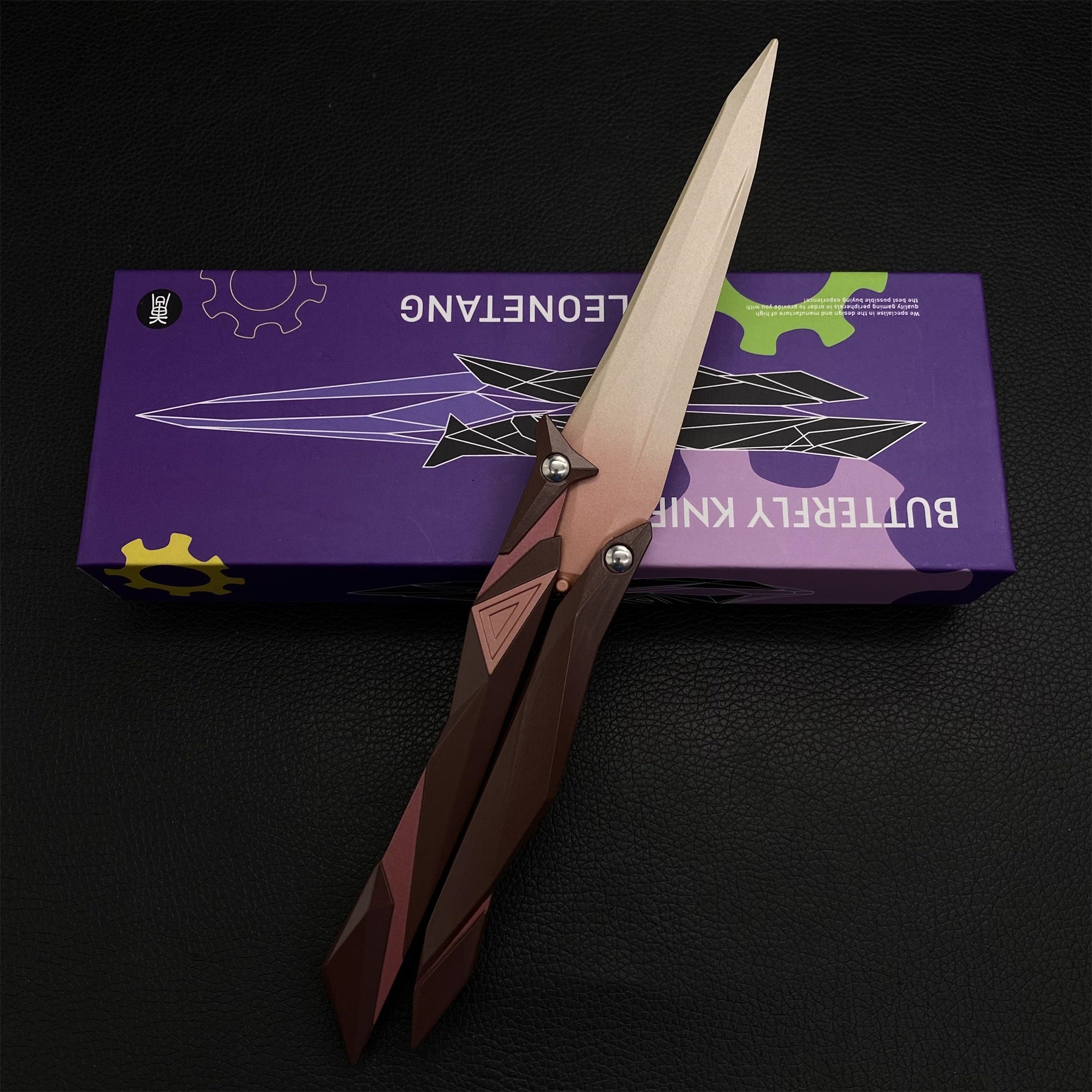 New Version High-Quality Singularity 2.0 Butterfly Knife IRL Game Balisong - Tophatter Daily Deals