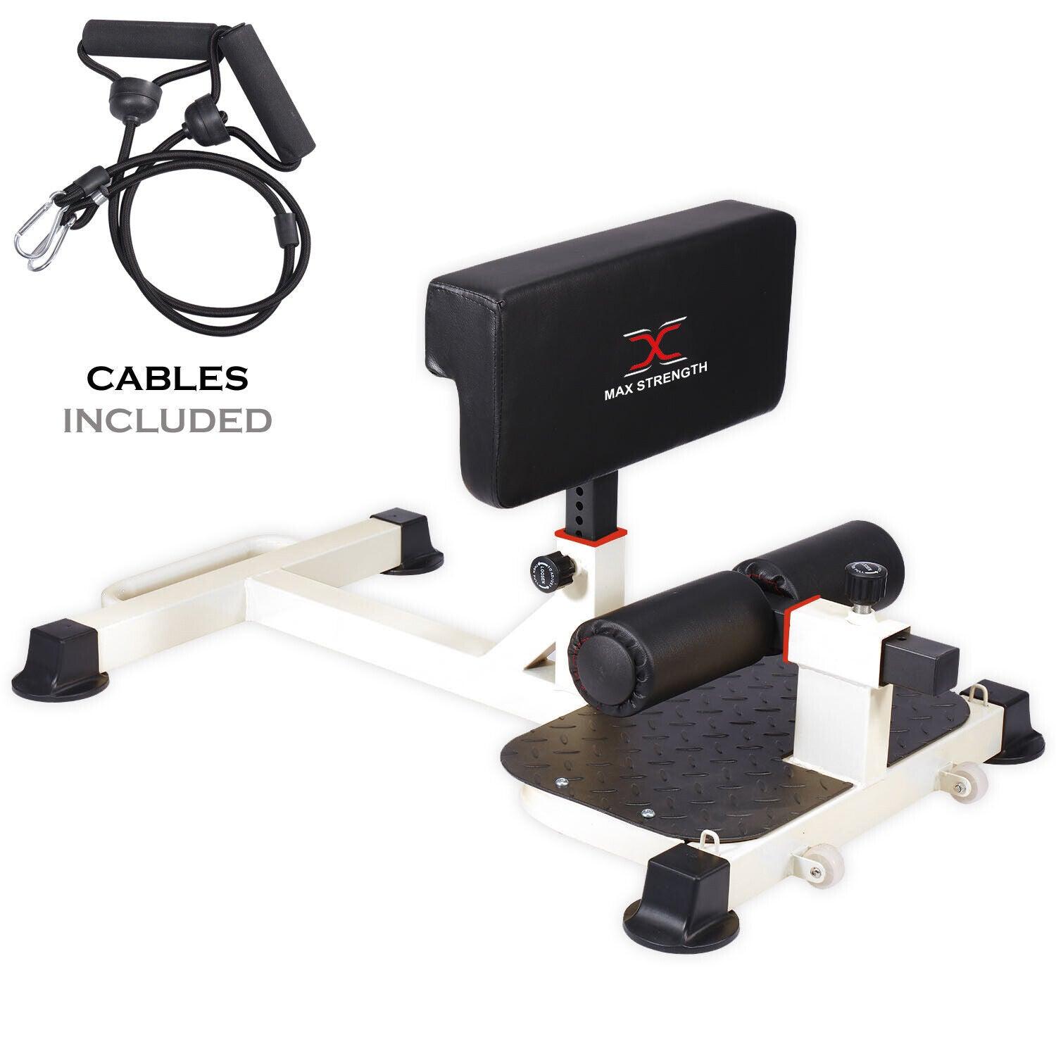 Squat Machines for Home - Adjustable Deep Abdominal Bench Leg Crunch Gym Exercise Multi Function Squat Machine White Exercise & Fitness - Tophatter Daily Deals