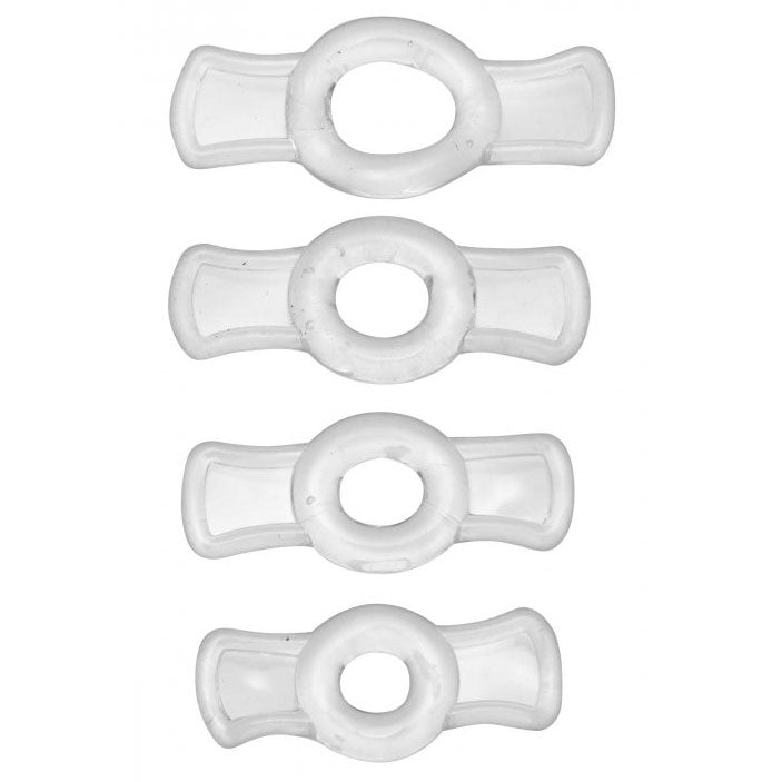 Size Matters Endurance Set With Four Stretchable Sizes – Penis Ring Set > Cock Ring > Sets - Tophatter Daily Deals