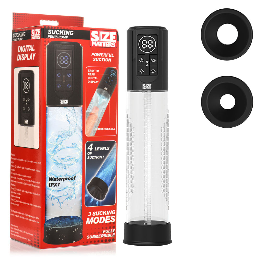 Size Matters Sucking Submersible Penis Pump 7.75" x 2.6" > Pumps > Penis Pumps Electric - Tophatter Daily Deals