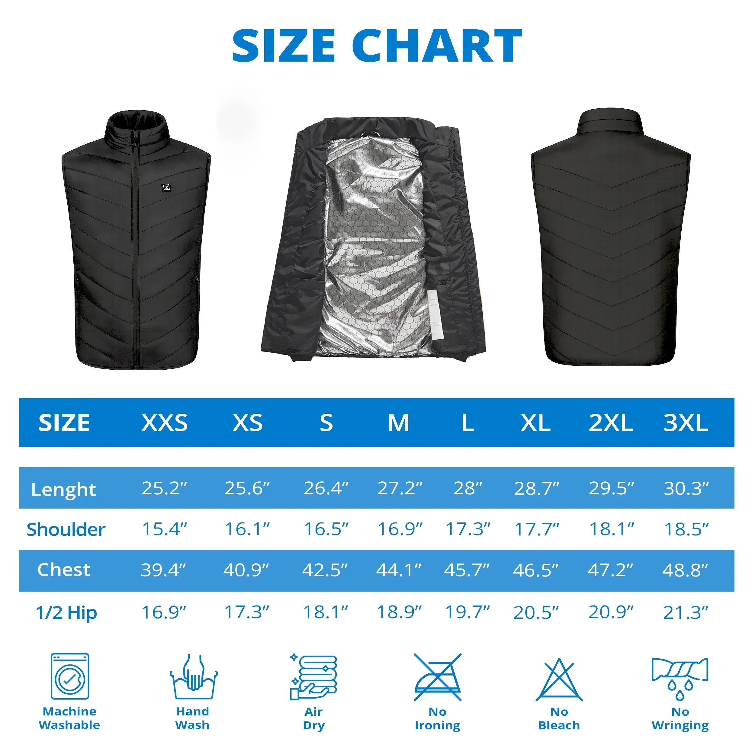 Heated Vest Nine Zone Lightweight Outdoor Fall 2025 Warmth - Tophatter Daily Deals
