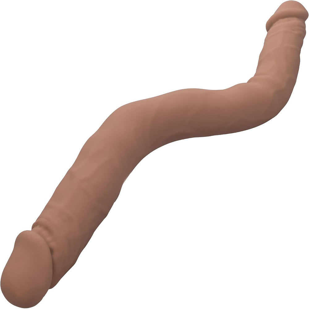 Silicone Studs Bend and Hold Dual Dong (Brown) – 12 Inch Silicone Double-Ended Dildo > Dildos > Double Dildos - Tophatter Daily Deals