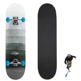 Skateboard for Beginners - 31 x 8 Inch Complete Skateboard, 8-Layer Maple Wood Deck Double Kick Standard Skateboards for Kids, Teens, Adult, Beginner Sports & Outdoor - Tophatter Daily Deals