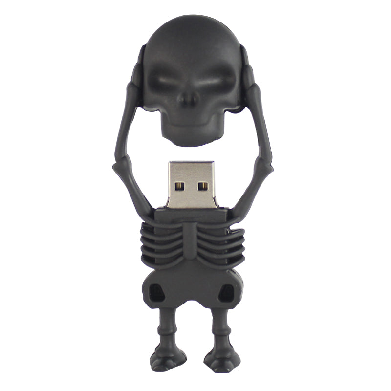 Skeleton USB Flash Drive 2.0 Rubber Skull Memory Stick 16gb / 32gb 16GB 2.0 USB Flash Drive - Tophatter Daily Deals