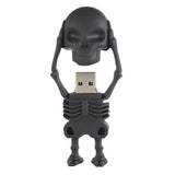 Skeleton USB Flash Drive 2.0 Rubber Skull Memory Stick 16gb / 32gb 16GB 2.0 USB Flash Drive - Tophatter Daily Deals