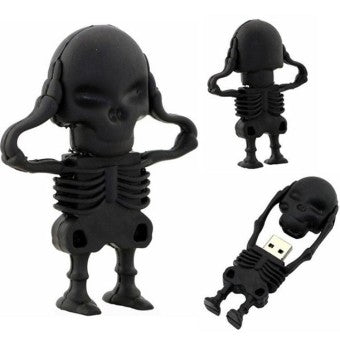 Skeleton USB Flash Drive 2.0 Rubber Skull Memory Stick 16gb / 32gb USB Flash Drive - Tophatter Daily Deals