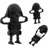 Skeleton USB Flash Drive 2.0 Rubber Skull Memory Stick 16gb / 32gb USB Flash Drive - Tophatter Daily Deals