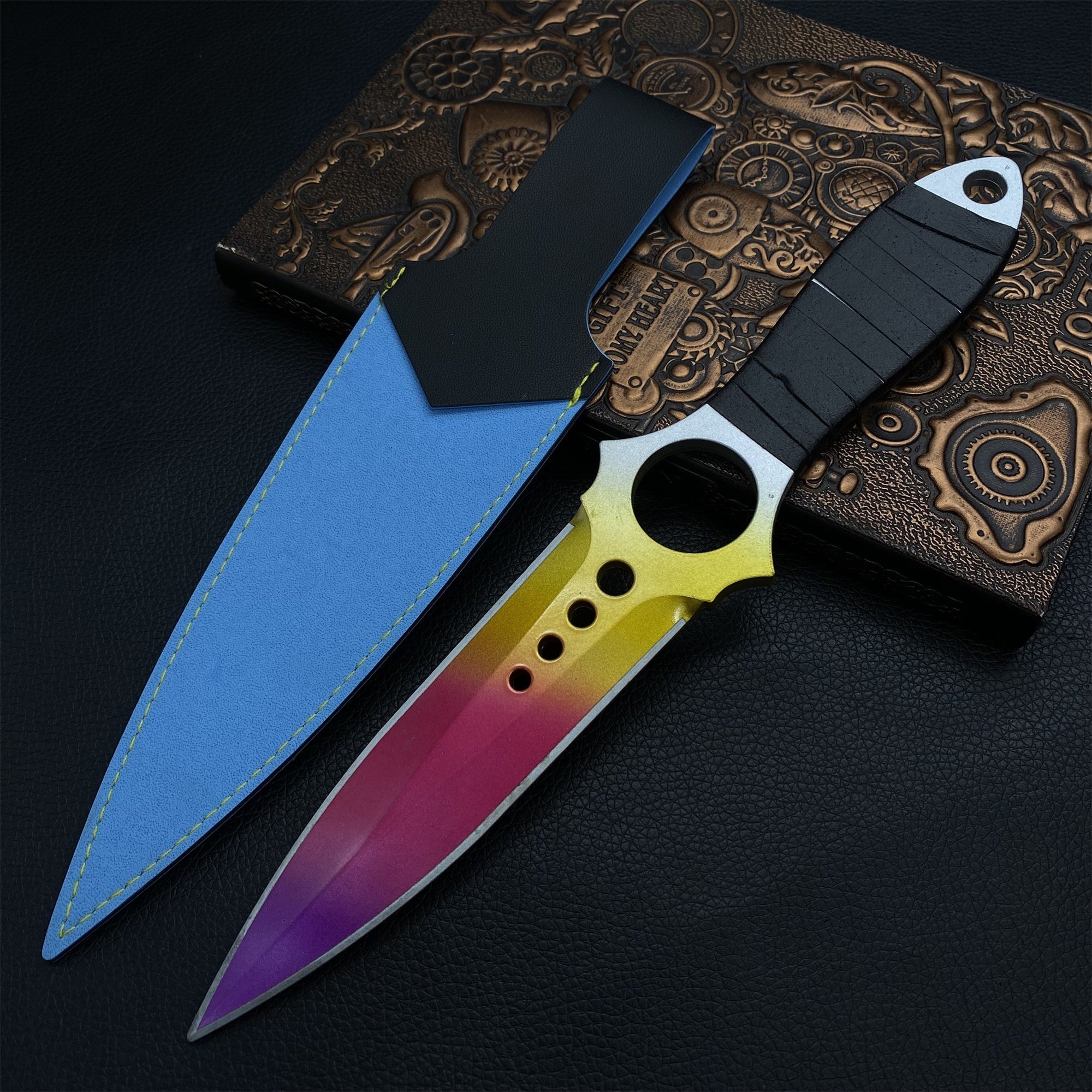 Metal Skeleton Knife Game Prop - Tophatter Daily Deals