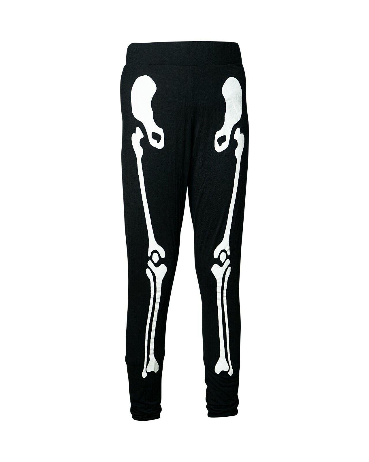 Women's Halloween Leggings - Ladies Skeleton Hands Printed Legging Bottoms Pants Skeleton Legs Festive & Franchise - Tophatter Daily Deals