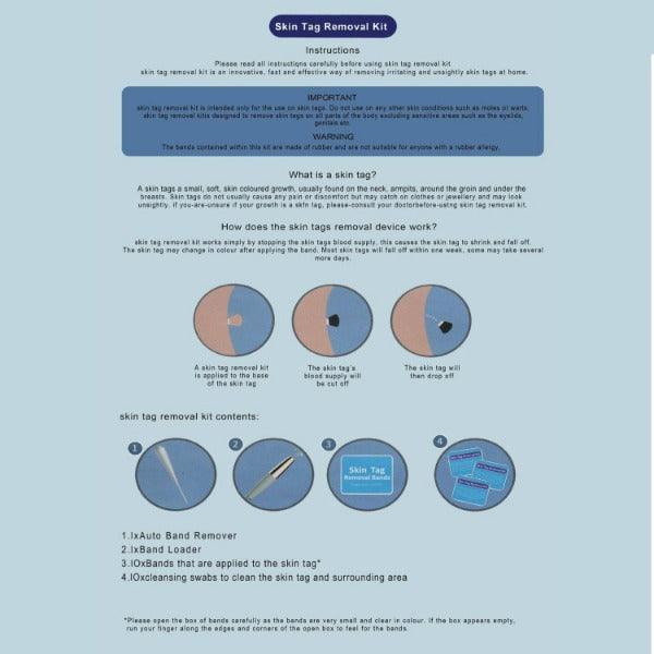 Skin Tag Removal Kit - Natural Painless Auto SKIN TAG Removal Skin tag bands Remover Device Personal Care - Tophatter Daily Deals