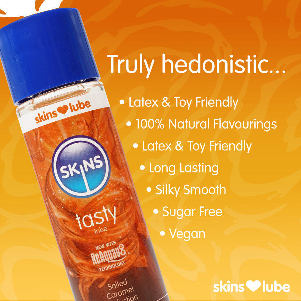 Skins Salted Caramel Waterbased Seduction Lubricant 130ml > Lube > Flavoured - Tophatter Daily Deals
