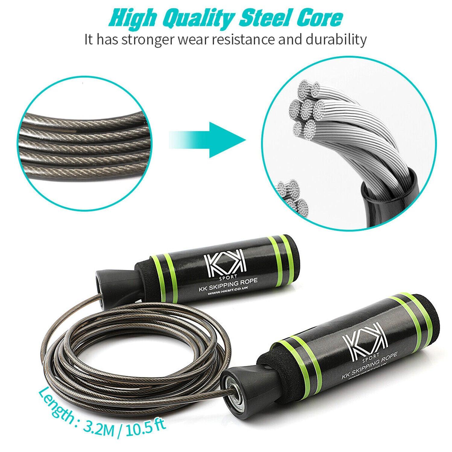 Best Ropes for Skipping - Skipping Rope Adult Adjustable Jump Rope For Boxing Exercise Fitness Training 10X Skipping Rope - Steel Cable Exercise & Fitness - Tophatter Daily Deals