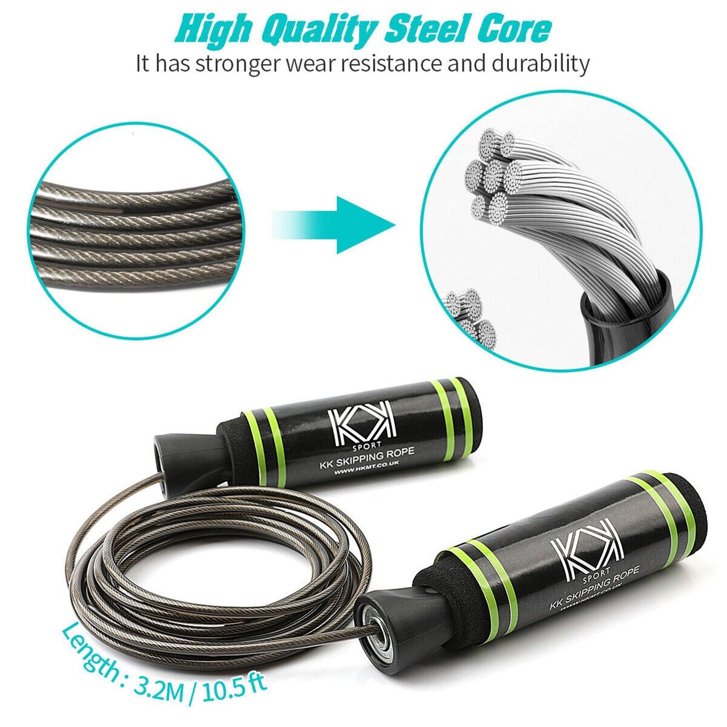 Best Ropes for Skipping - Skipping Rope Adult Adjustable Jump Rope For Boxing Exercise Fitness Training 10X Skipping Rope - Steel Cable Exercise & Fitness - Tophatter Daily Deals