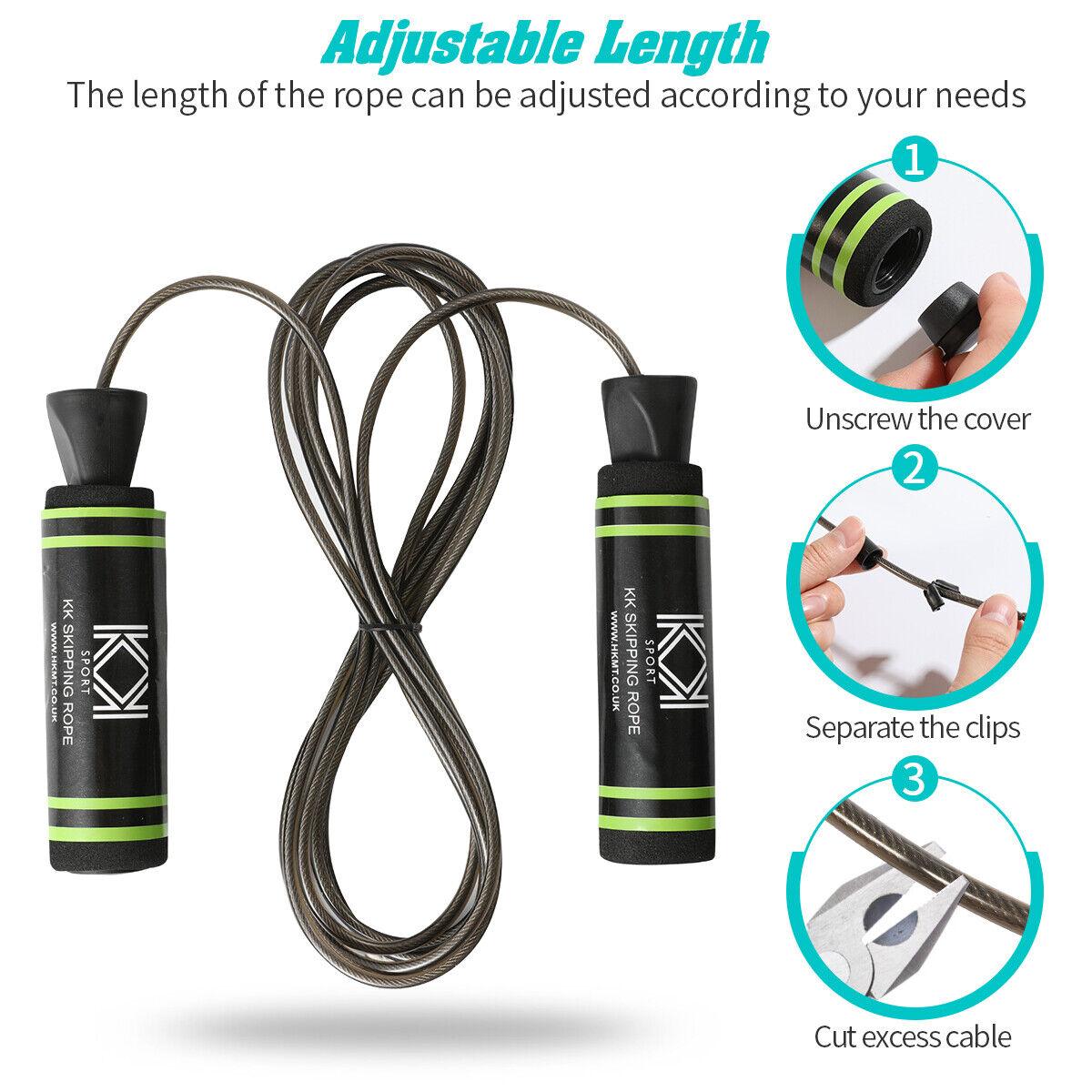 Best Ropes for Skipping - Skipping Rope Adult Adjustable Jump Rope For Boxing Exercise Fitness Training Exercise & Fitness - Tophatter Daily Deals