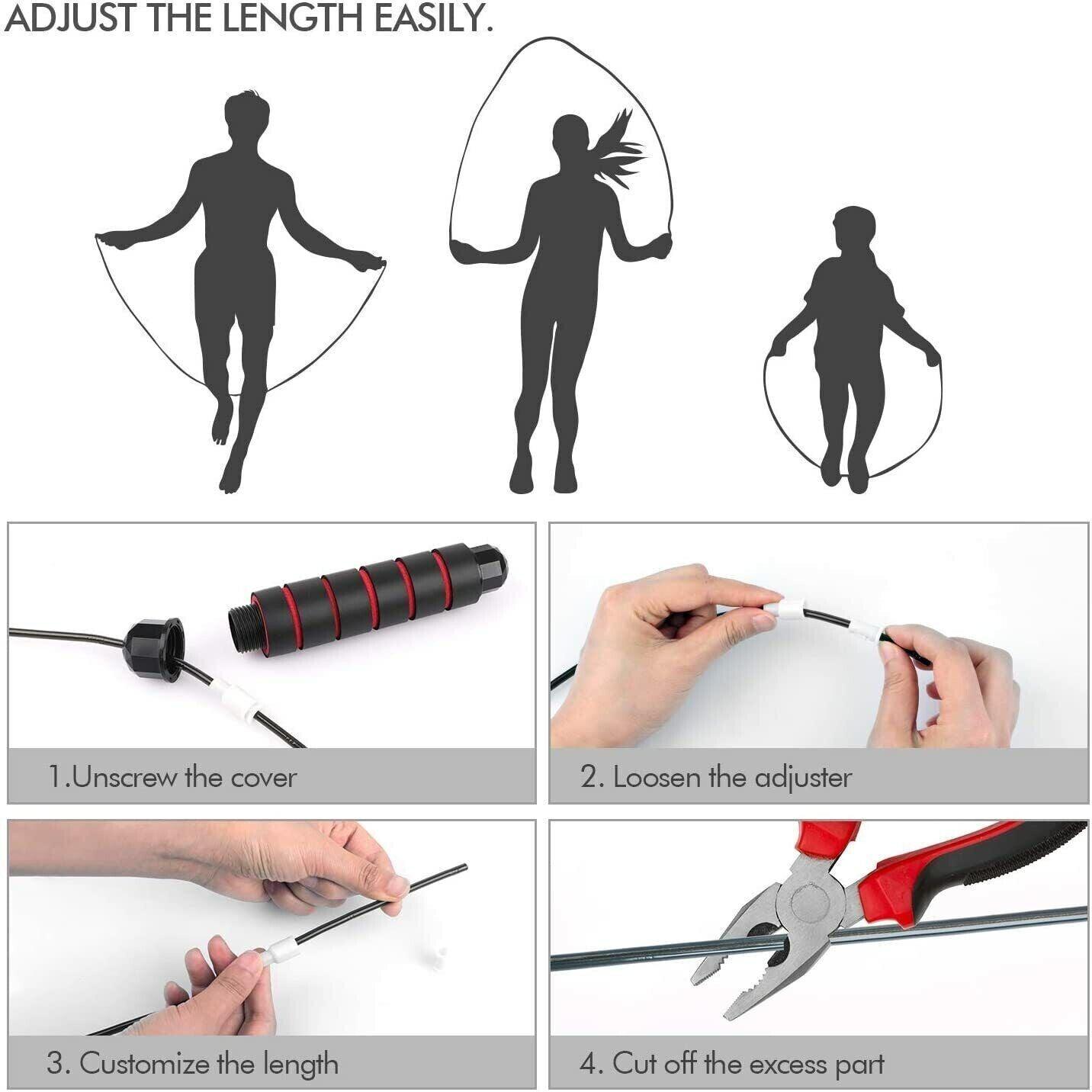 Best Jump Rope for Beginners - Fitness Jump Rope, Adjustable Steel Cable With Ball Rope Sports & Outdoor - Tophatter Daily Deals