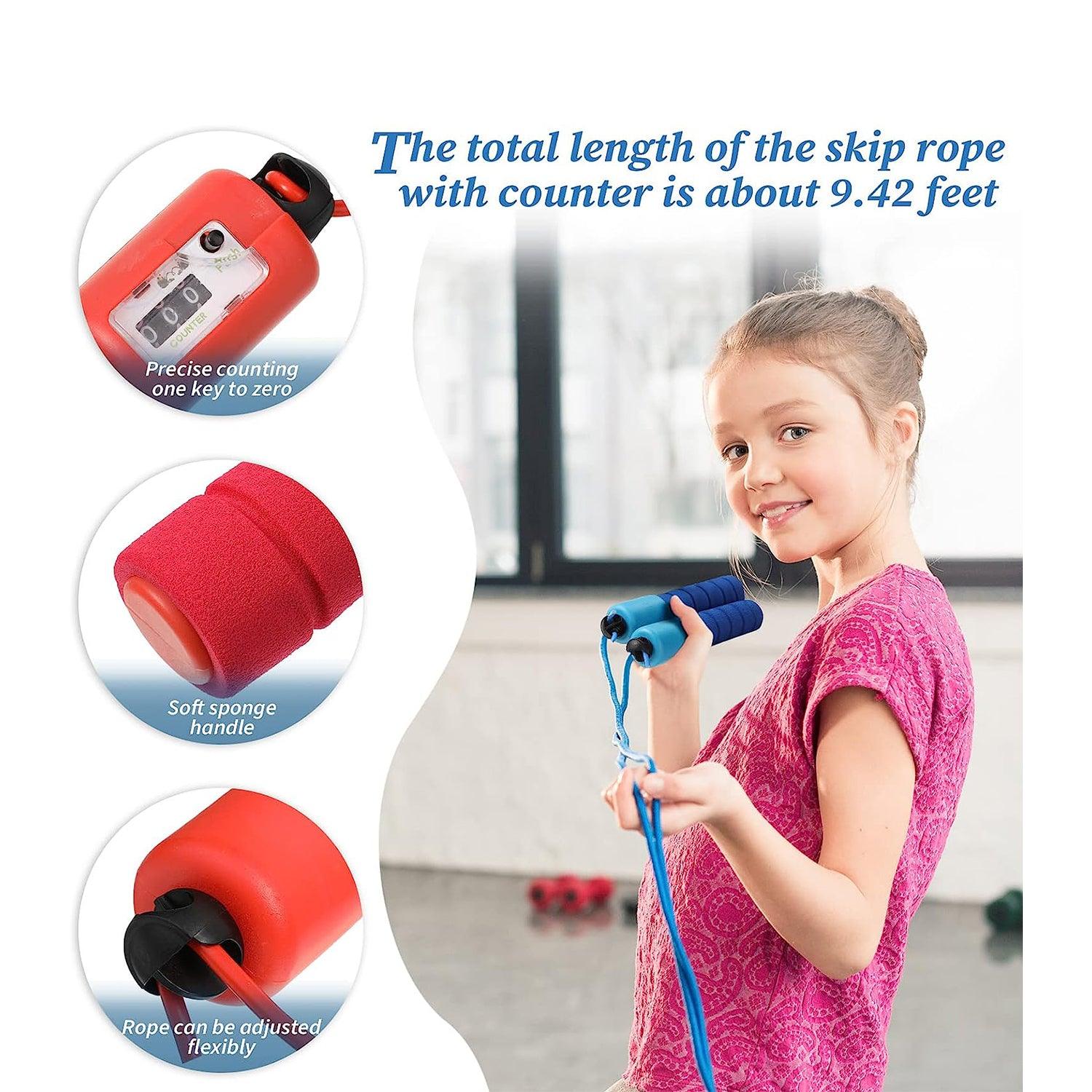 Best Skipping Rope for Beginners - Skipping Rope With Counter Jump Exercise Boxing Gym Fitness Workout Adult Kids Sports & Outdoor - Tophatter Daily Deals