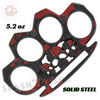 Life or Death Knuckles Triple Skull Paper Weight - Blood Splatter Belt Buckle - Tophatter Daily Deals