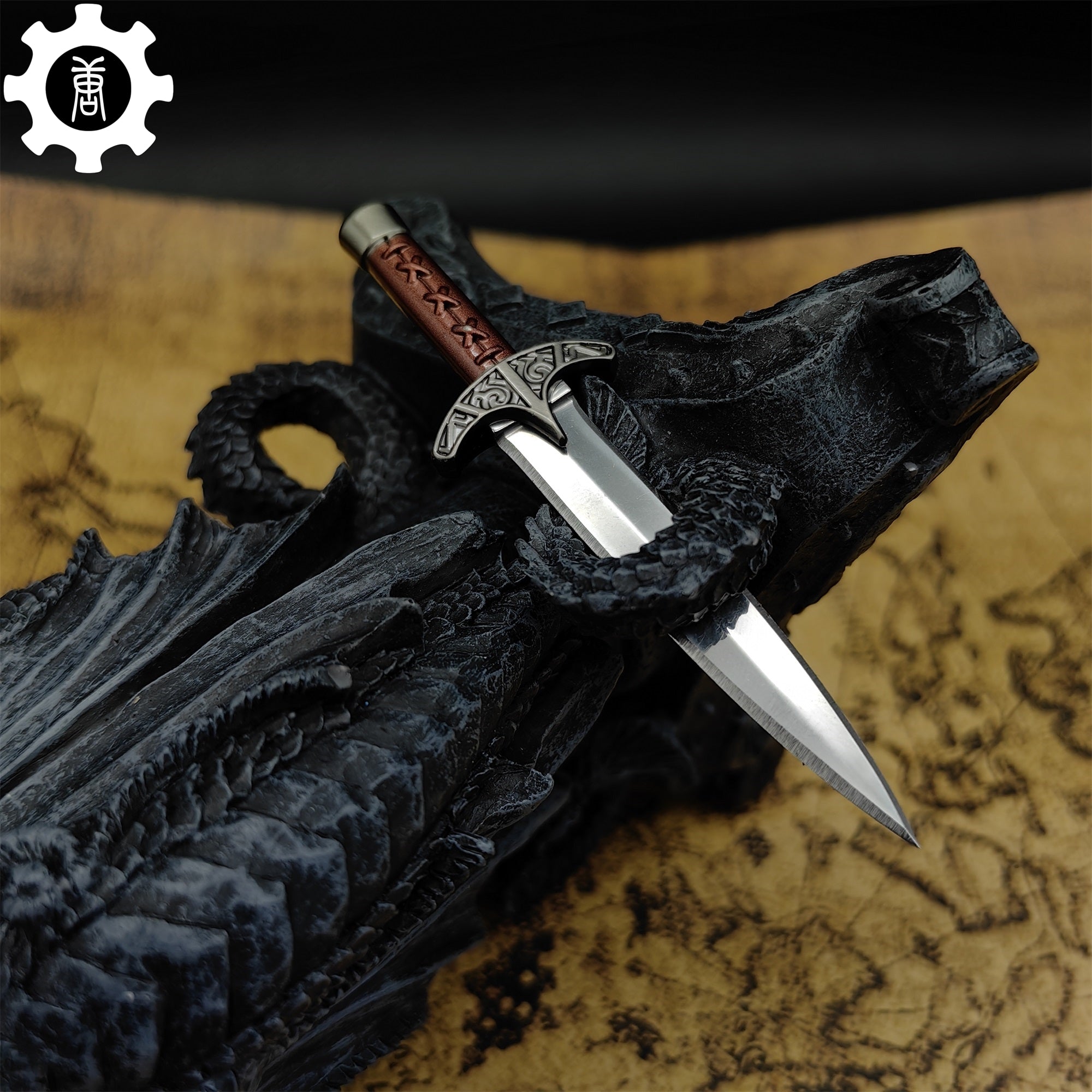 Skyrim Steel Dagger Mini Metal Replica EDC Knife - Tophatter Daily Deals