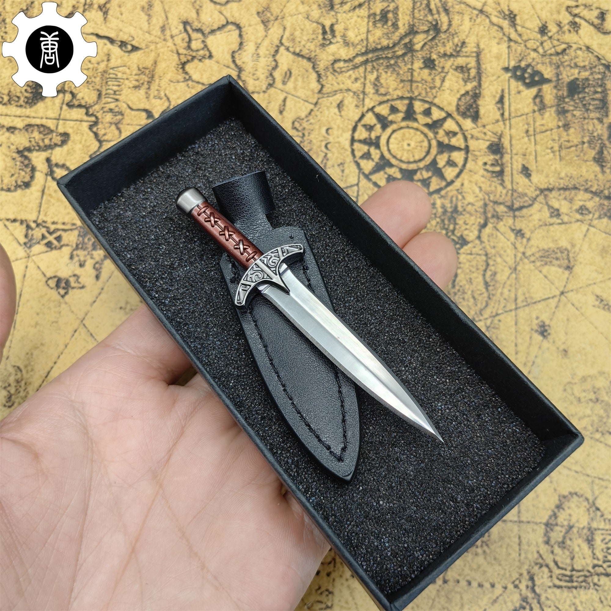Skyrim Steel Dagger Mini Metal Replica EDC Knife - Tophatter Daily Deals