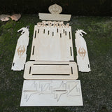 Skyrim One-Hand Daedric Weapons With 3D Wooden Stand - Tophatter Daily Deals