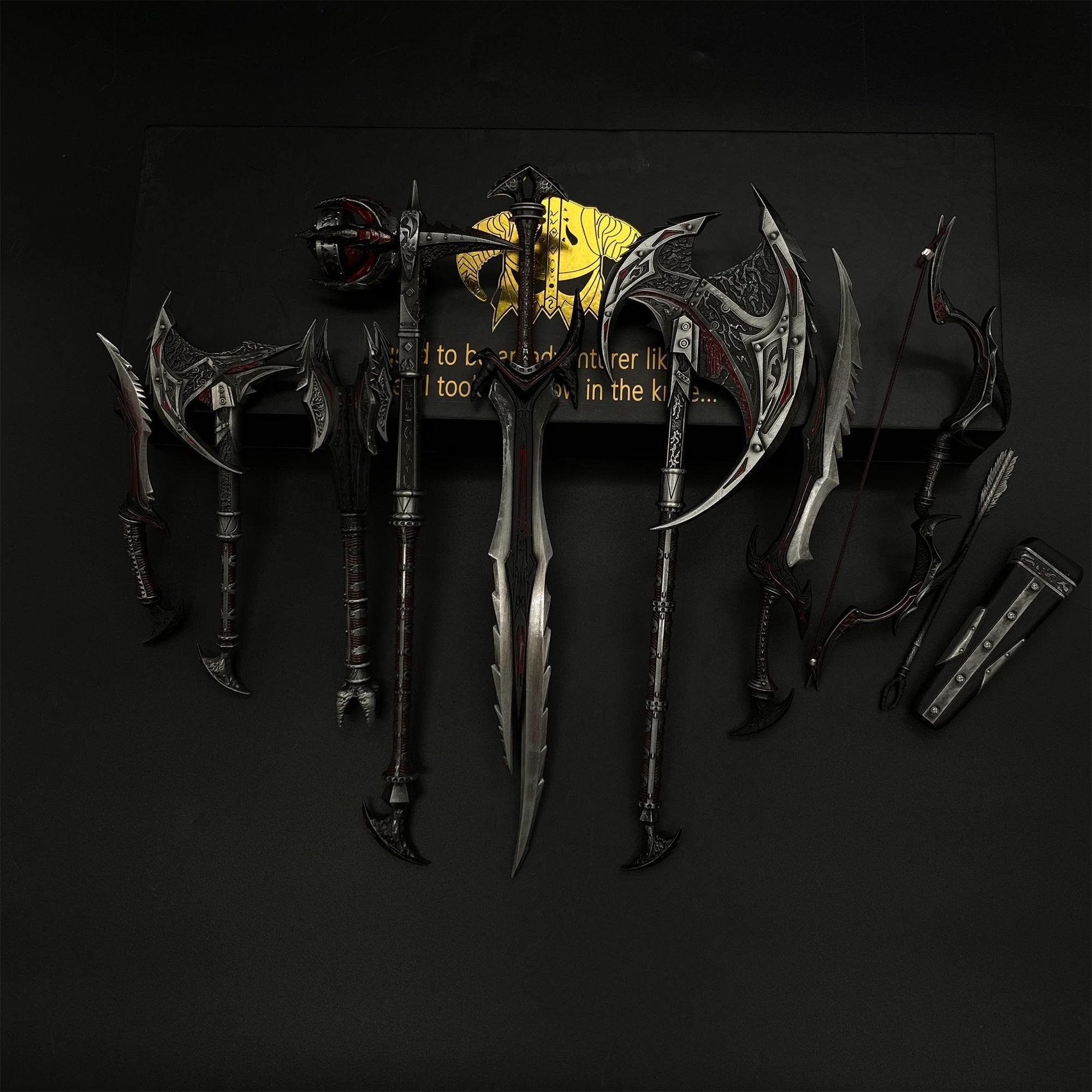 1/6 Scale Skyrim Daedric Weapon Metal Crafts For Collection - Tophatter Daily Deals