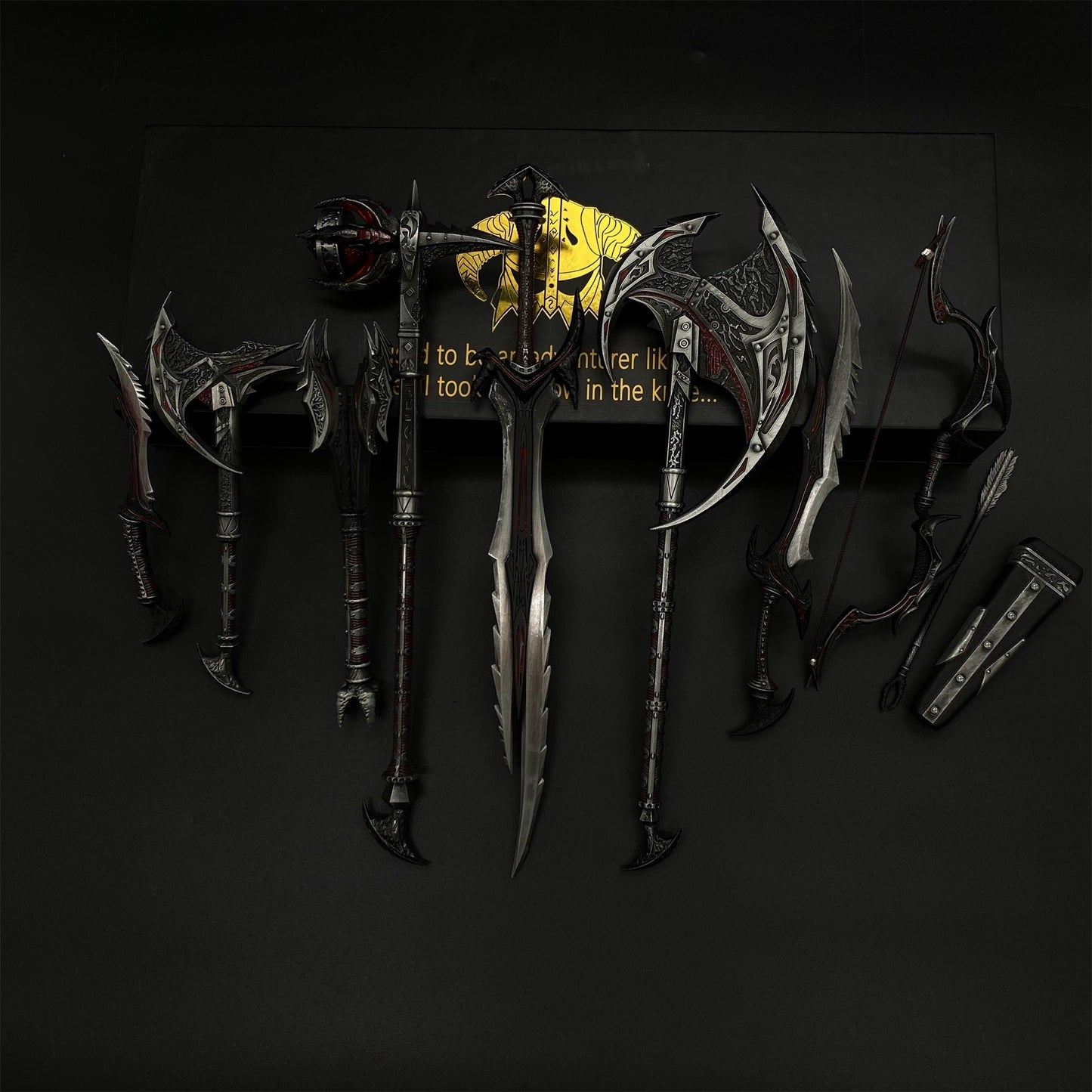 1/6 Scale Skyrim Daedric Weapon Metal Crafts For Collection - Tophatter Daily Deals