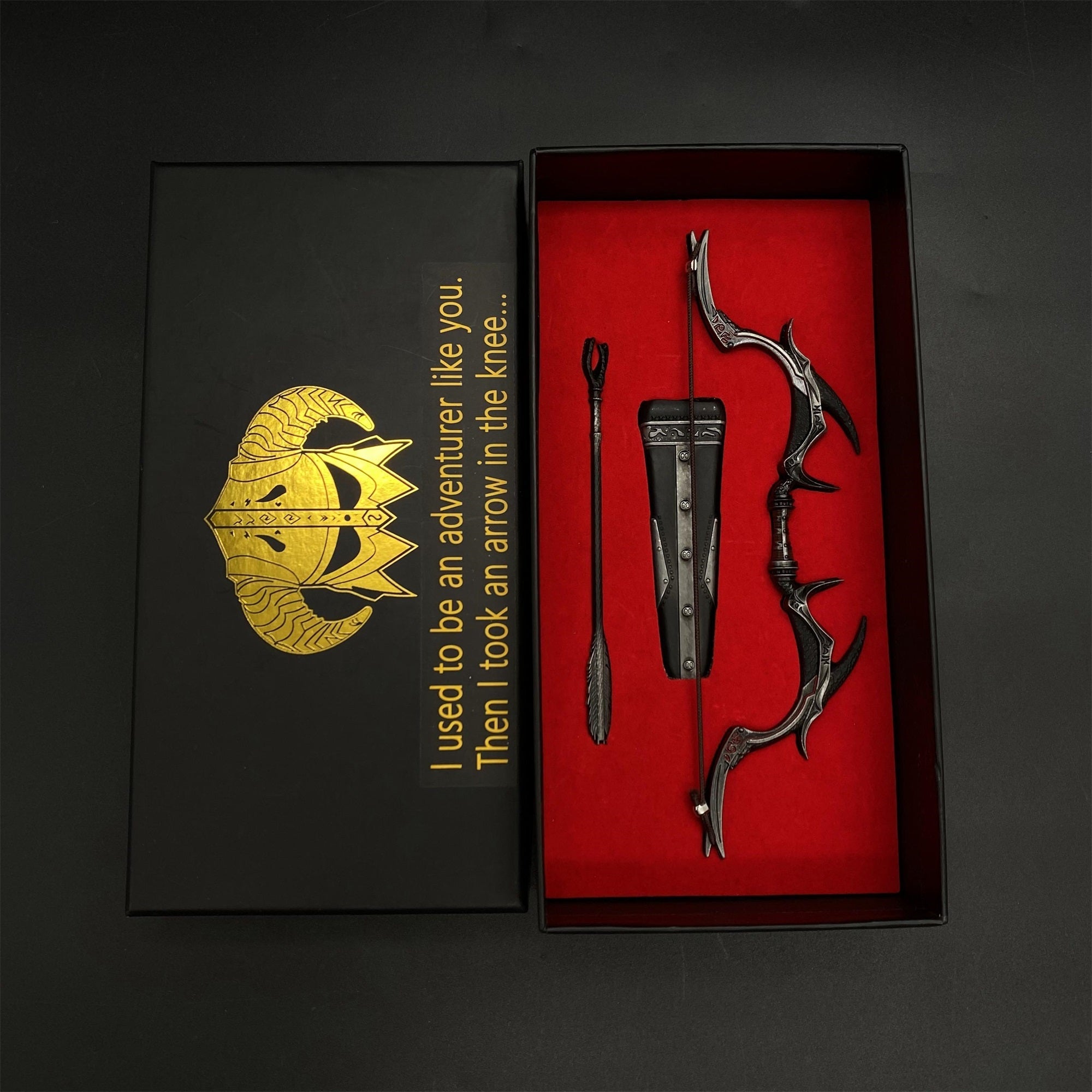 1/6 Scale Skyrim Daedric Weapon Metal Crafts For Collection Daedric Bow - Tophatter Daily Deals