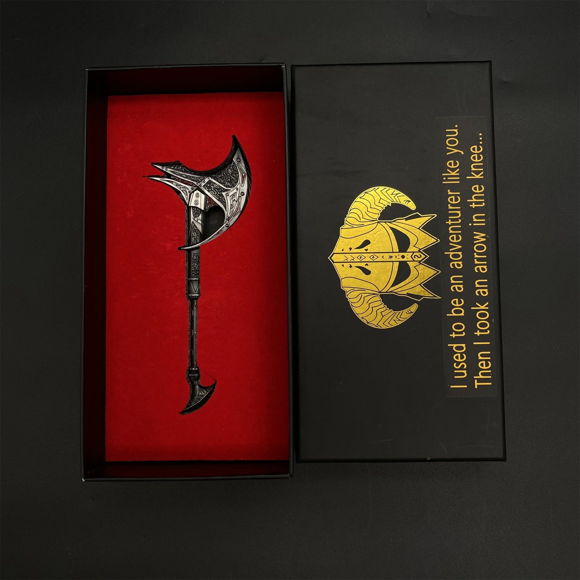 1/6 Scale Skyrim Daedric Weapon Metal Crafts For Collection Daedric Axe - Tophatter Daily Deals