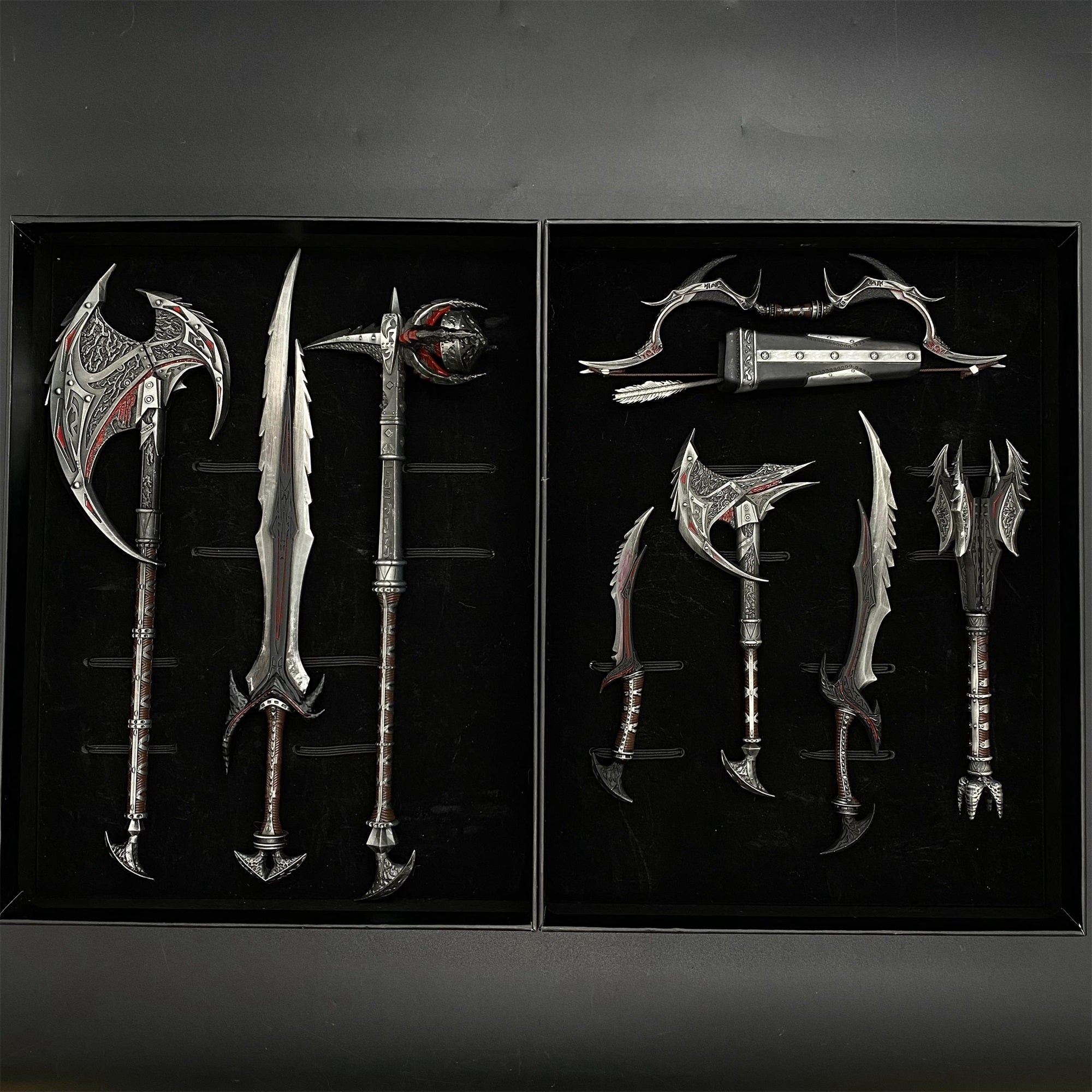 1/6 Scale Skyrim Daedric Weapon Metal Crafts For Collection 8 In 1 Pack - Tophatter Daily Deals