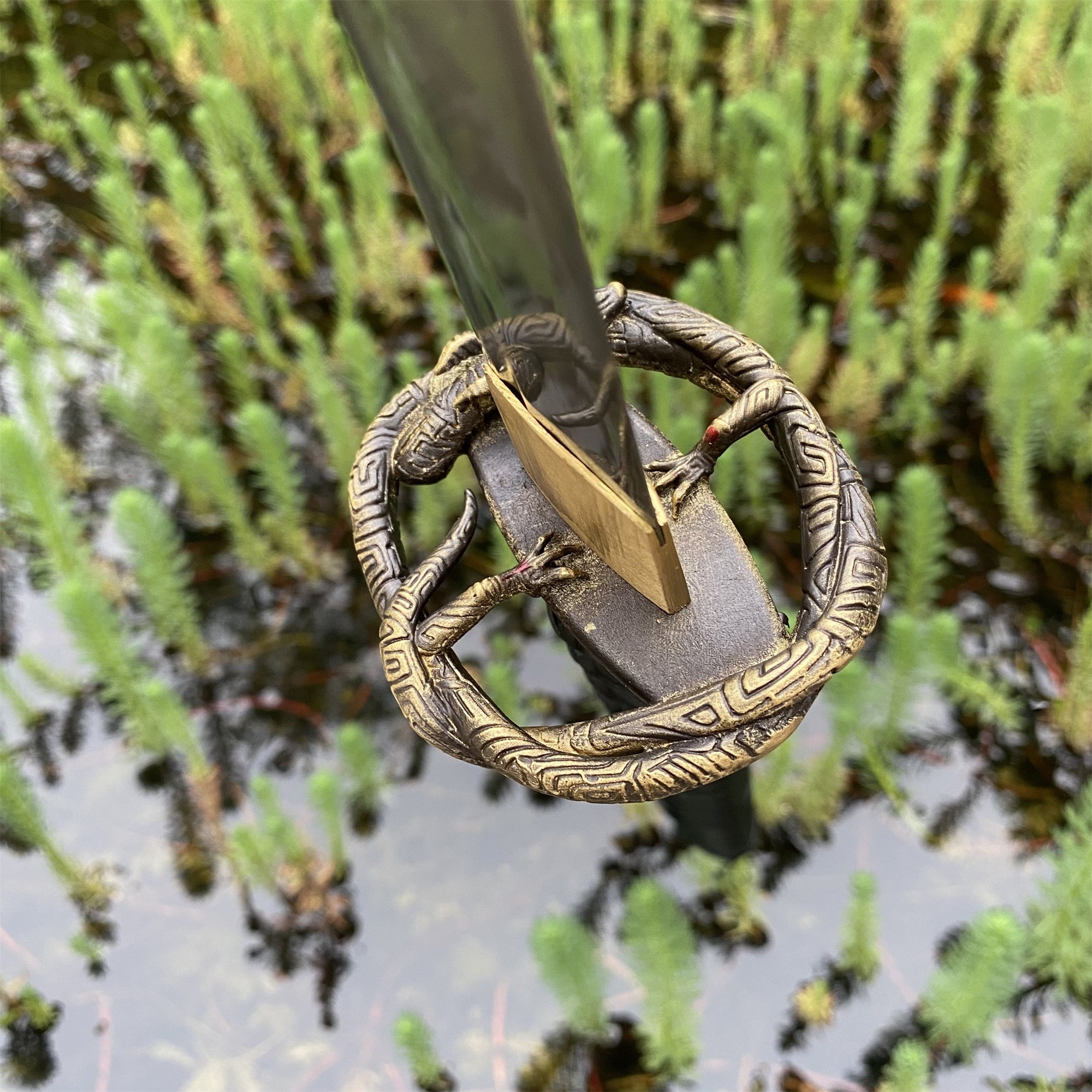 Skyrim Katana Blade Sword Akaviri Sword Manganese Steel IRL Replica - Tophatter Daily Deals